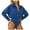 Blue, variant on Women's Long Sleeve Bodysuit Lapel Button Down Body Suits Dance Casual Going Out Size M