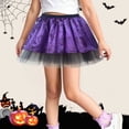 thumbnail image 2 of Likimi Child Toddler Girls Halloween Skirts Dance Costume Hallowmas Cartoon Print For Performance Comfort Tutu Skirts Size 2-4 Years, 2 of 4