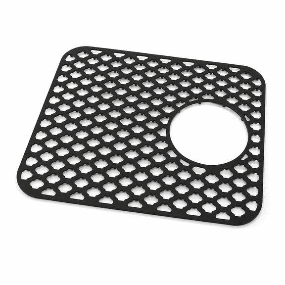 BIMZUC Silicone Sink Mat with Drain Hole β HeatβResistant, AntiβSlip, EasyβClean Kitchen Protector