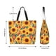 thumbnail image 5 of Disketp Diamond Bohemian Sunflower Bolsa Tote Estampada para Mujer, Bolso de Hombro y de Mano para Compras y Viajes, 5 of 8