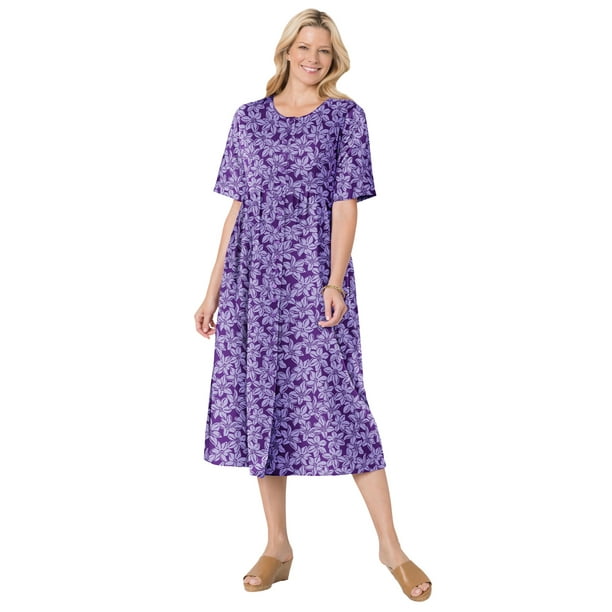 Woman Within Woman Within Women's Plus Size Petite ButtonFront