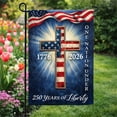 thumbnail image 3 of 250 Year American Anniversary Flag, Double Sided Garden Flag, America 250 Merchandise for 250th USA Independence Day Patriotic Yard Decor, 27.5 x 39.3 in, 3 of 8