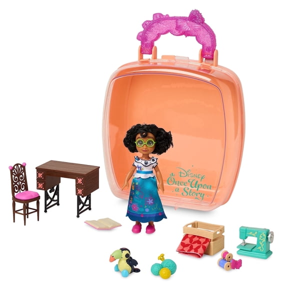 Disney Store Official Princess Mirabel Once Upon a Story Doll Playset, 5 Inch Mini Doll Playset - Mini Figures with Accessories, Encanto Toys for Girls