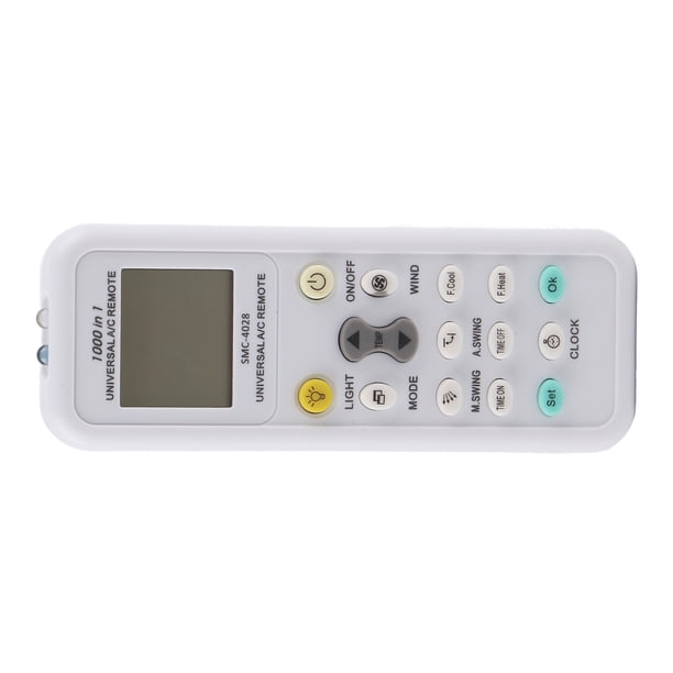Controles Remotos, Controlador Universal Función De Iluminación Nocturna Reloj Incorporado Pantalla LCD Grande Para Aire Acondicionado Para Electrodomésticos Cergrey Electrical Control