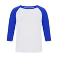 thumbnail image 5 of Abomasnow Mens Big and Tall Athletic Shirts 3/4 Length Sleeve Crewneck Color Block Shirts Casual Soft Workout Running Basic Shitrts, 5 of 5