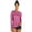 Fushia, variant on Women's L/S Hybrid UPF 50+ Sun Shirt,Crew Neck,Long Sleeve, Athletic (Women’s)