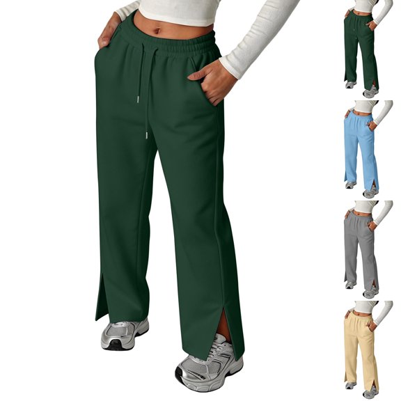 Sweatpants for Kids Elastic Waist Casual Trousers Baggy Sweatpants Girls Athletic Pants Girls Green Pants Girls Clothes Size 13-14 Years