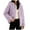Purple, variant on Womens Fuzzy Jacket with Hood Plush Fleece Warm Winter Outerwear Coat Drawstring Hooded Sweatshirt Cardigans (XL, Purple)