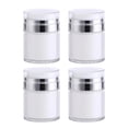 thumbnail image 1 of 4pcs Travel Refillable Airless Pump Bottles Leak-Proof Airless Lotion Dispensers, 1 of 9