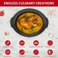 thumbnail image 6 of Superjoe 4 QT Slow Cooker, Buffet Server and Warmer with 3 Heating Modes, Compact Slow Cooker, Dishwasher-Safe Removable Ceramic Pot & Tempered Glass Lid, Stainless Steel, Stainless Steel, 6 of 6