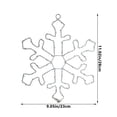 thumbnail image 2 of LED Snowflake Light Christmas Decorations Outdoor,Christmas Snowflake Window Hanging Lights,Christmas Window Lights for Home Xmas Party Decor, 2 of 6
