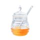 thumbnail image 1 of Tarro de miel con forma de colmena, 245ml, con cuchara, condimento, botella de jugo, 1 of 7