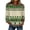 Green, variant on Uootdi Womens Tops Shamrock Print Waffle Knit Raglan Sleeve Tops Relaxed Fit Everyday Casual Sweatshirts Gift