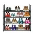 thumbnail image 2 of Ktaxon 4 Tiers Metal Sturdy Shoe Rack Shelf Shoe Tower Stand 20- Pairs Shoe Storage Cabinet Organizer for Closet Entryway Bedroom Living Room Home, Black Finish, 2 of 7