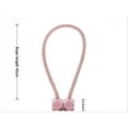 thumbnail image 2 of 4 Piece Magnetic Curtain Tiebacks Holdbacks, Modern Curtain Tieback Clips, Curtain Rope Holder Tie Backs, Decorative Hold Backs for Home Office Decoration (Purple), 2 of 5