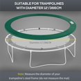 thumbnail image 4 of Coussin de Sécurité pour Trampoline Rond de 8 Pieds - Housse de Remplacement en Mousse EPE Vert Foncé pour Gym Extérieur et Jeu de Rebond - Diamètre 96 Pouces, Durable et Résistant aux Intempéries, 4 of 7