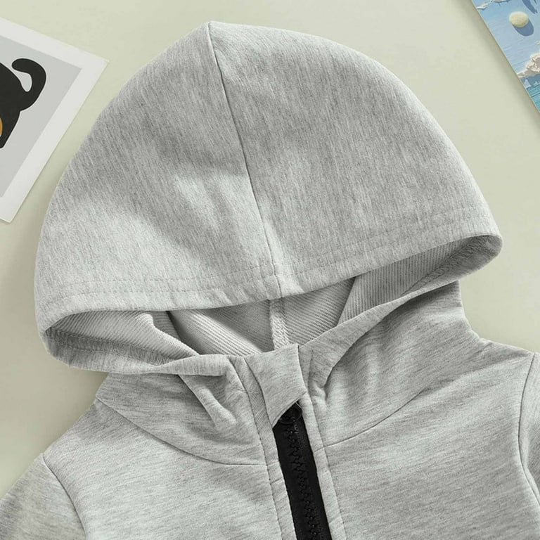 PULLOVER HOODIE CHILDHOOD（グレー） Amazon.com: KIDNATION Kids Zip Up Hoodies Soft Fleece Hoodie