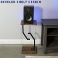 thumbnail image 5 of VIVO Rustic Vintage Brown/Black Tensegrity Speaker Floor Stand Floating Platform, 5 of 6
