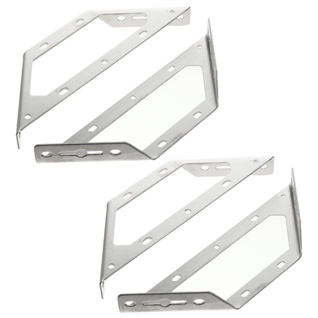 MasteelfCA 4pcs Stainless Steel Universal Three Sides Angle Racks Repair Support Racks