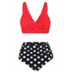 thumbnail image 4 of Tamaño Más Bikini sin Espalda Encaje de Cintura Alta Dos Piezas, Impresión Sexy Bikini Conjunto para las Mujeres, Traje de Baño de Moda, 4 of 7