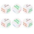 thumbnail image 4 of Shisuyan 6pcs Drinking Dice For Parties Unique Acrylic Game Dice For Bar And KTV Enhance Party Atmosphere Easy To Learn Fun Friends Game, 4 of 8