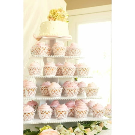 

The Smart Baker 5 Tier Square PVC Cupcake Tower Stand