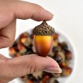 thumbnail image 5 of Artificial Acorns, Faux Acorns, 100PCS Fall Vase Filler Decorations for Thanksgiving Christmas Wedding Home, Brown Plastic Simulated Nuts, Rustic Woodland Craft Supplies, 5 of 8