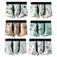 thumbnail image 2 of ASUDESIRE Boys' Toddler Underwear Cotton Boxers Boyshorts 6 Pack-Wal-boy03-12, 2 of 6