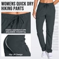 thumbnail image 6 of liyiyiyia Hiking Cargo Pants for Women Outdoor UPF 50+ Breathable Casual Trousers Quick Drying Travel Pant Gray, 6 of 10