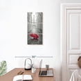 thumbnail image 3 of Elephant Stock Red Umbrella Wall Art - Vertical Multi Panel Canvas - Living Room Wall Decor - Decor Elements Multi Panel - White And Gray Decor - 12" x 27", 3 of 8
