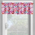thumbnail image 2 of Ambesonne Valentine's Day Window Valance, Hearts Swirls, 54" X 18", Multicolor, 2 of 5
