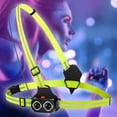 thumbnail image 2 of Luz para al Impermeable USB Recargable Luz de pecho ajustable LED Flash brillante Antorcha Equipo para acampar Senderismo Corredores Zulema Luz corriente, 2 of 8