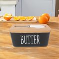 thumbnail image 3 of CSChome Ceramic Butter Dish Ceramic Butter Dish with Lid, Multipurpose Large Capacity Butter Keeper, Easy to Clean, 3 of 6
