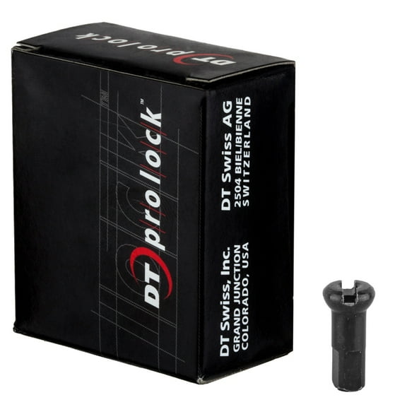 DT Swiss Pro Lock Pro Head 2.0 x 12mm Black Brass Nipple Box of 100 Wheel Build