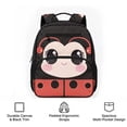thumbnail image 6 of Jeiento Cute Ladybug Toddler Backpack for Girls 2-5, 13.5 Inch Preschool School Bag, Lightweight Kids Backpack for Daycare with Compartments, 6 of 7