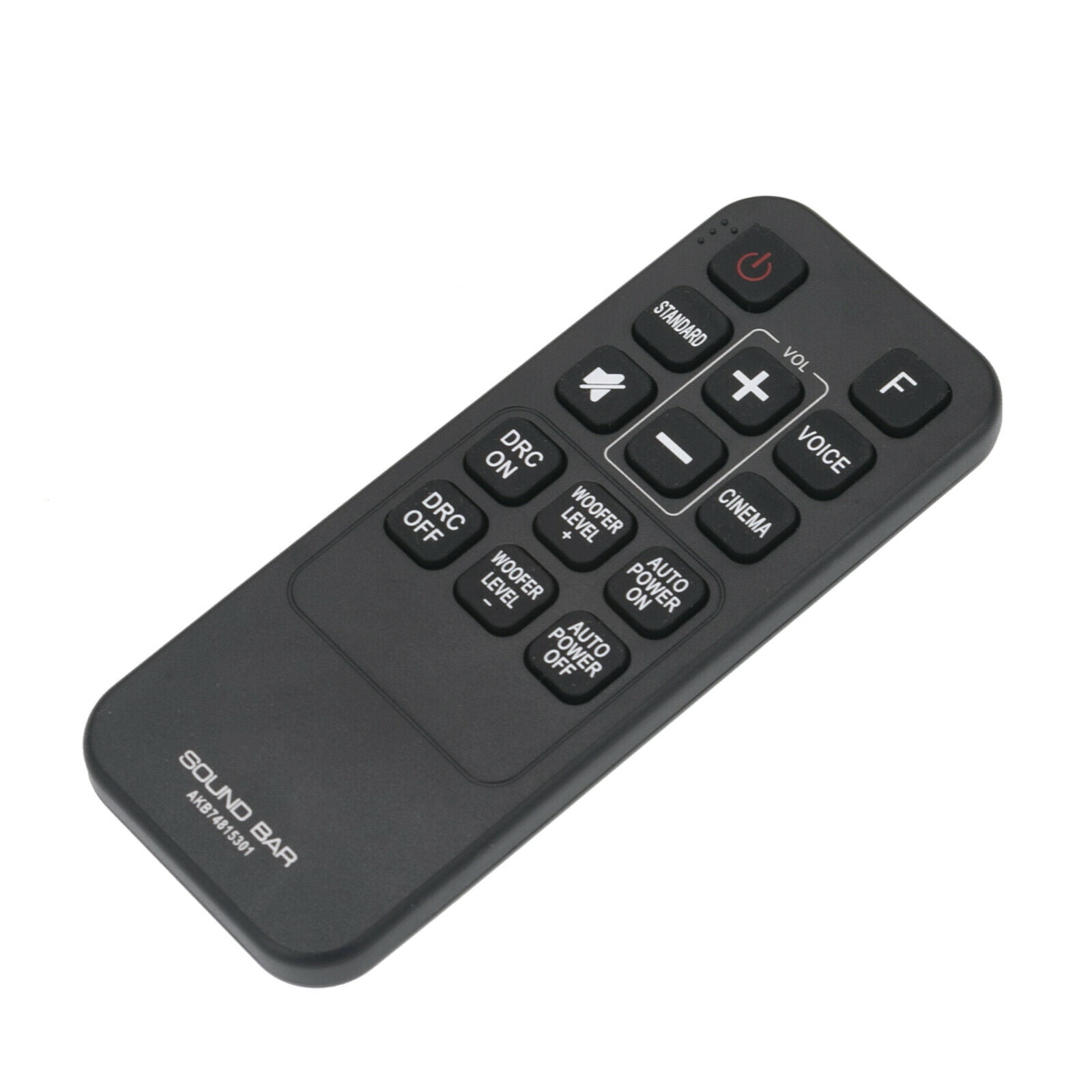 Vilje Fearless lejer New Remote Control AKB74815301 for LG Sound Bar SPH4B-W LAS485B S55A3-D  LAS454B - Walmart.com