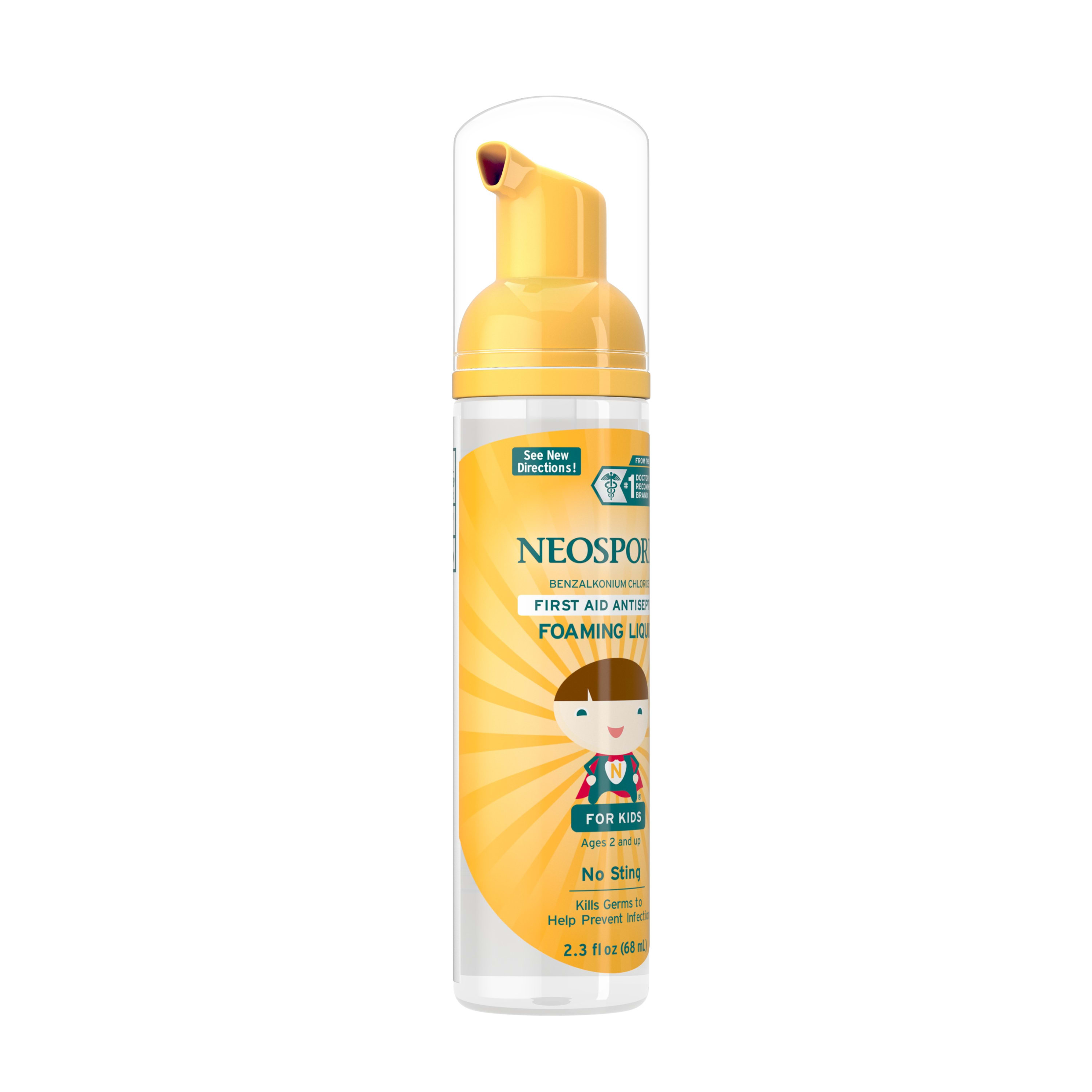 Neosporin Wound Cleanser For Kids To Help Kill Bacteria, 2.3 Oz - image 6 of 9