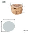 thumbnail image 5 of Outdoor Wood Coating Fire Pit Table with Four Rattan Chairs, 5 of 7