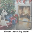 thumbnail image 4 of Afghan Hound Cozy Christmas Glass Cutting Board Large 12 in x 15 in, 4 of 5