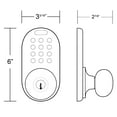 thumbnail image 5 of MiProducts Corp Electronic Touchpad Keyless Entry Door Lock Gold Brass Finish, 5 of 7