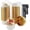 White, variant on Large Cupcake Liners Baking Cups 50 Pack, 5oz Foil Muffin Cups Muffin Tins,Disposable Ramekins Tins with Lids and Spoons,Cupcake Wrappers Holders for Wedding Bakery-Red in gold
