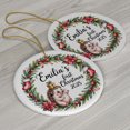 thumbnail image 3 of Baby's First Christmas 2025, First Christmas Ornaments for Kids - Hedgehog Design, Custom Name Text & Year, Circle Christmas Ornament, Festive Christmas Ornament, 3 of 5