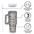 thumbnail image 4 of OBREWU Animal Beagle Cute Dog Tumbler with Handle and Lid,Animal Beagle Cute Dog 40oz Double Wall Vacuum Insulated Tumbler,Cups Gift for Women and Men, 4 of 7