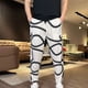 thumbnail image 1 of Puntoco Pantalones deportivos elásticos para hombre, pantalones deportivos informales con pierna ajustada para exteriores, 1 of 7