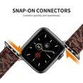 thumbnail image 5 of Luxury Watch Bands Compatible with for Apple Watch Band 38mm 40mm 41mm 42mm 44mm 45mm, Designer Retro Leather Band Strap Classic Ban (Gray,42mm 44mm 45mm 49mm), 5 of 7