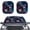 American Flag Eagle, variant on Jiueut Cow Driving Print Windshield Sun Shade 2pcs Foldable Car Sunshade for Front Window Shades Reflect UV and Heat Sun Visor Accessories Interior Universal Sunshade