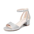 thumbnail image 1 of Sandalia DREAM PAIRS KKUMHS2505 Niñas Plata Brillo Tacón 4 cm, 1 of 6