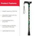 Equate Walking Offset Cane with Soft Cushioned Handle for All Occasions, Adjustable, 300 lb