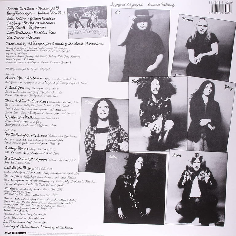 米LP Lynyrd Skynyrd Second Helping (180g) 5355017 MCA US /00260 Lynyrd Skynyrd – Second Helping – Vinyl (LP, Album + 2 more