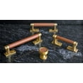 thumbnail image 3 of Belwith Keeler B077977 Reserve 1-1/4" Round Luxury Leather Cabinet Knob / Drawer Knob -, 3 of 7